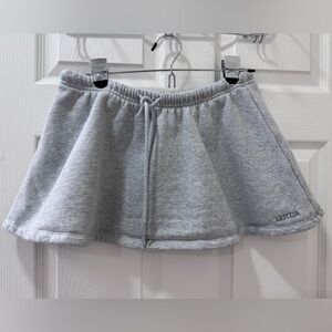 Aritzia fleece skater mini skirt